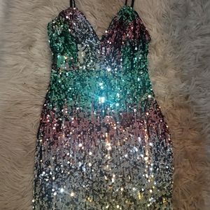 Polyester Large mini dress